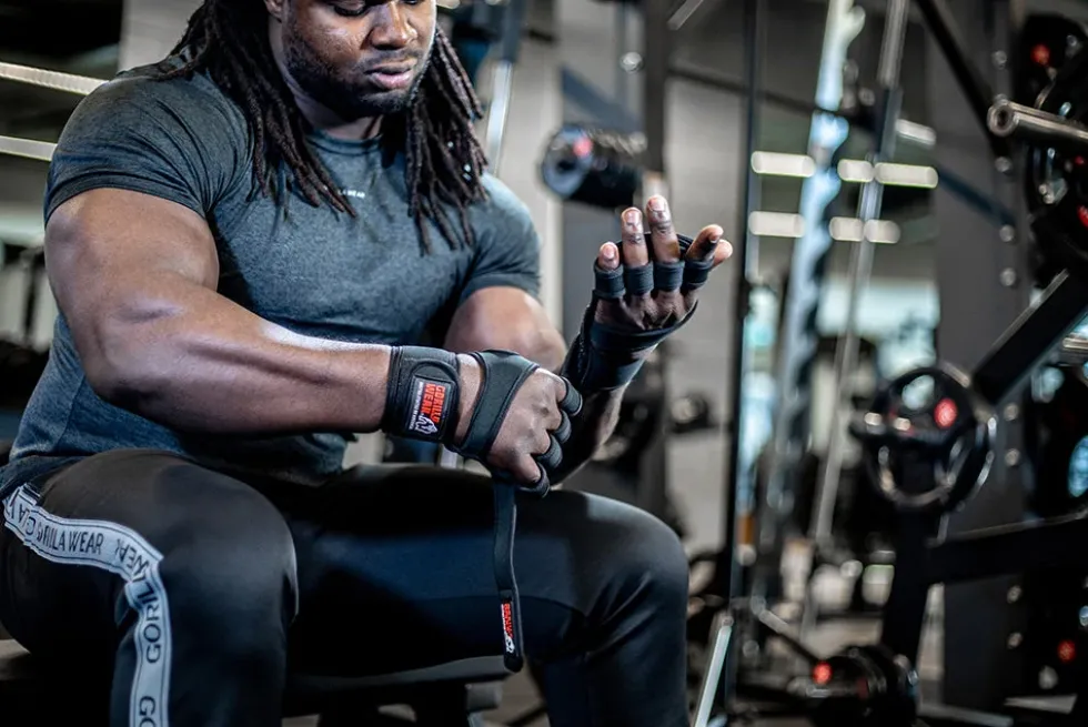 Gorilla Wear Yuma Fitness Handschoenen - Zwart
