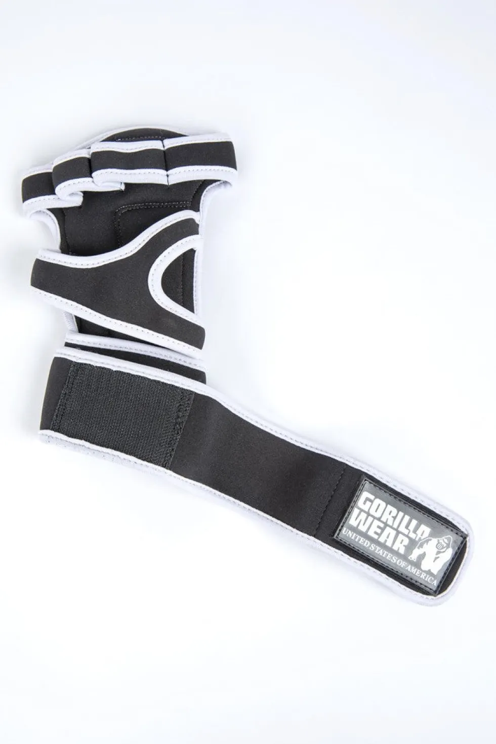 Gorilla Wear Yuma Krachtsport Handschoenen - Zwart/Wit