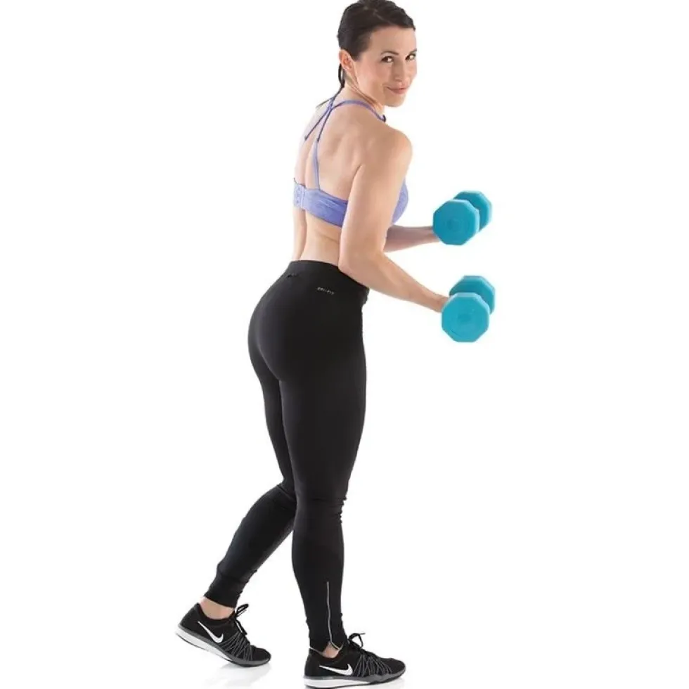 Gymstick Active Vinyl Dumbbell Set - Blauw - 2 x 5 kg