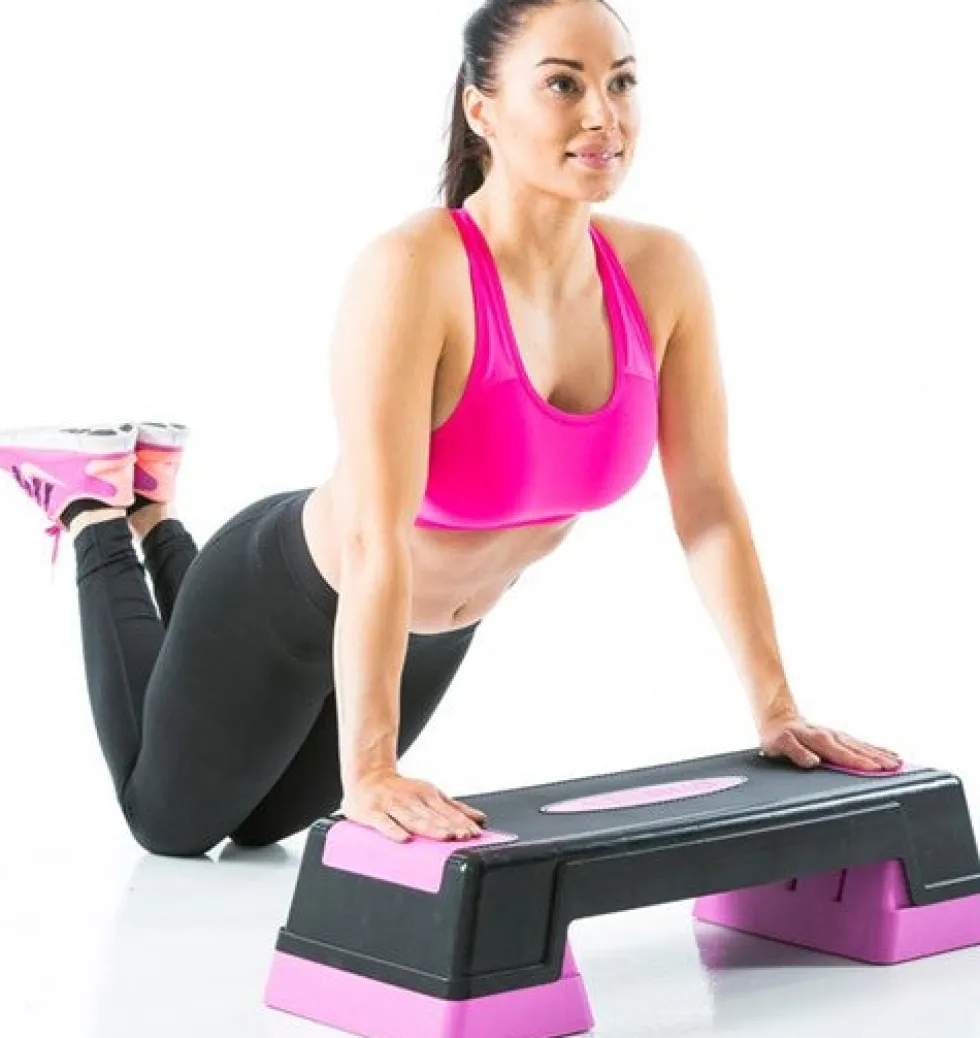 Gymstick Fitness Step - Aerobic Stepper - Met trainingsvideo