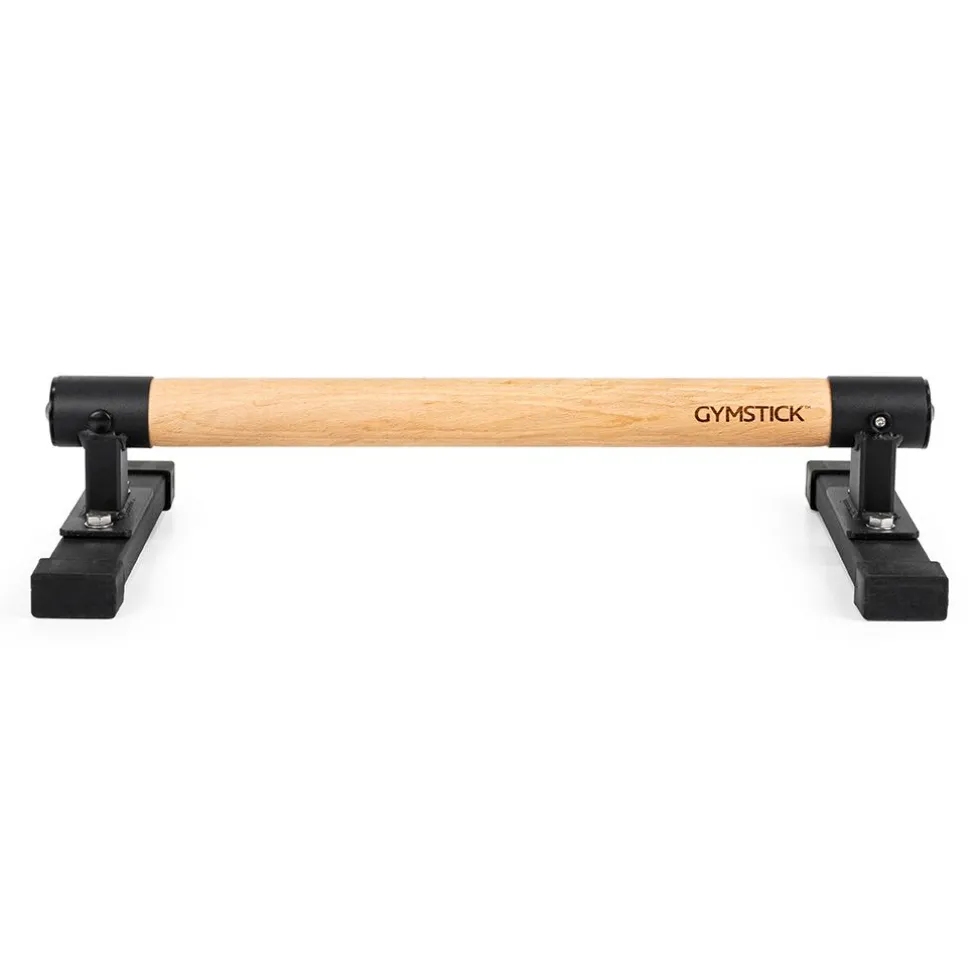 Gymstick Premium Parallettes - Opdruksteunen - Hout/Zwart