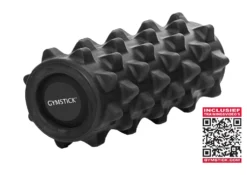 Gymstick Pro Foam Grid Roller - Zwart - 32 cm