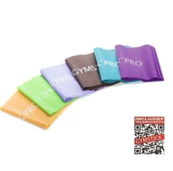 Gymstick Pro Weerstandsband - 2,5 m - 6-delige Set - Met Online Trainingsvideo's