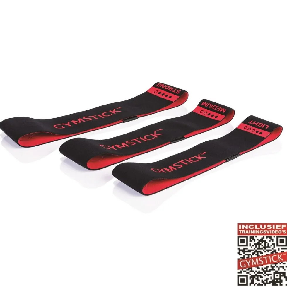 Gymstick Textiel Mini Band - Weerstandsband - Sterk - Met Online Trainingsvideo's