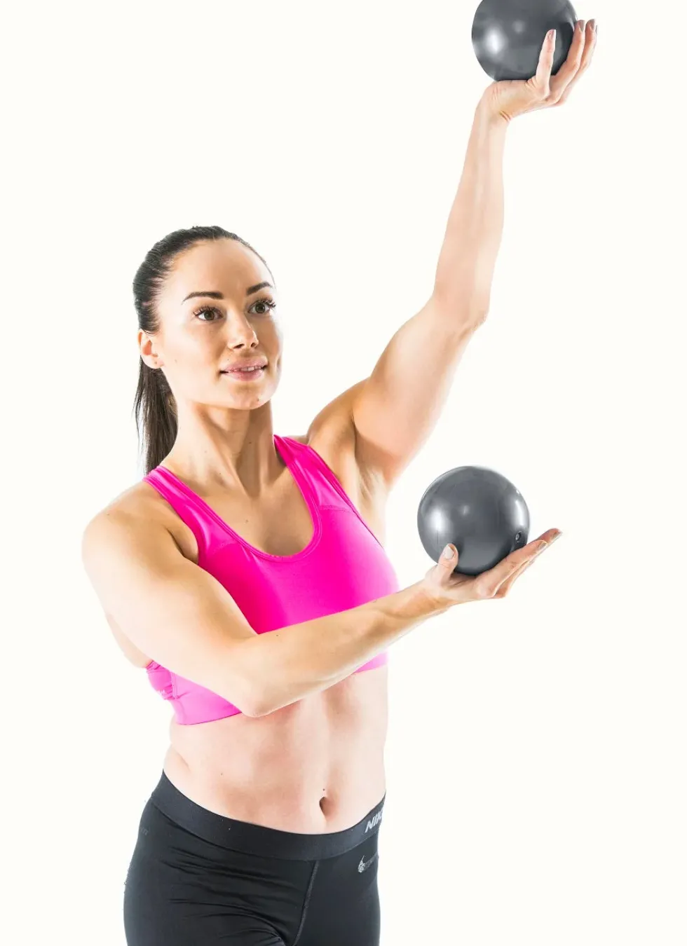 Gymstick Yoga Ballen - 2 x 1 kg - Zwart