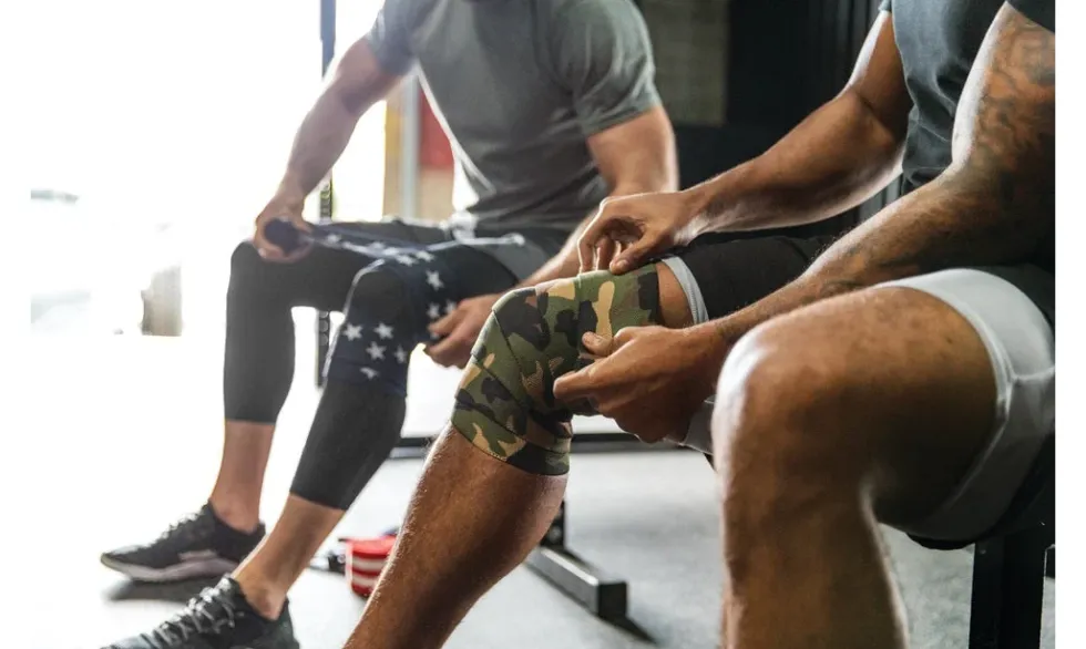 Harbinger Red Line Knee Wraps - Camouflage