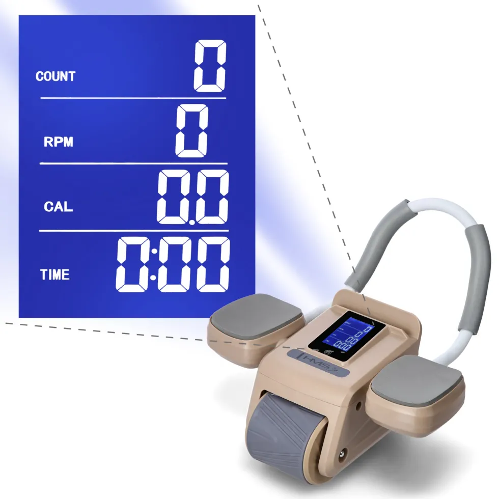 HMS Buikspierwiel met LCD Display - Ab Wheel