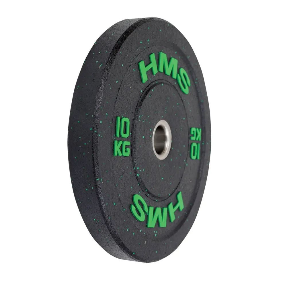 HMS Bumper Plate - Olympische Halterschijf - 10 kg - Groen