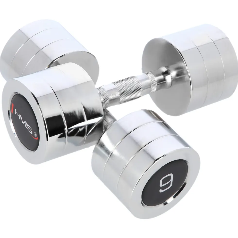 HMS Chroom Dumbbell Set - 2 x 9 kg