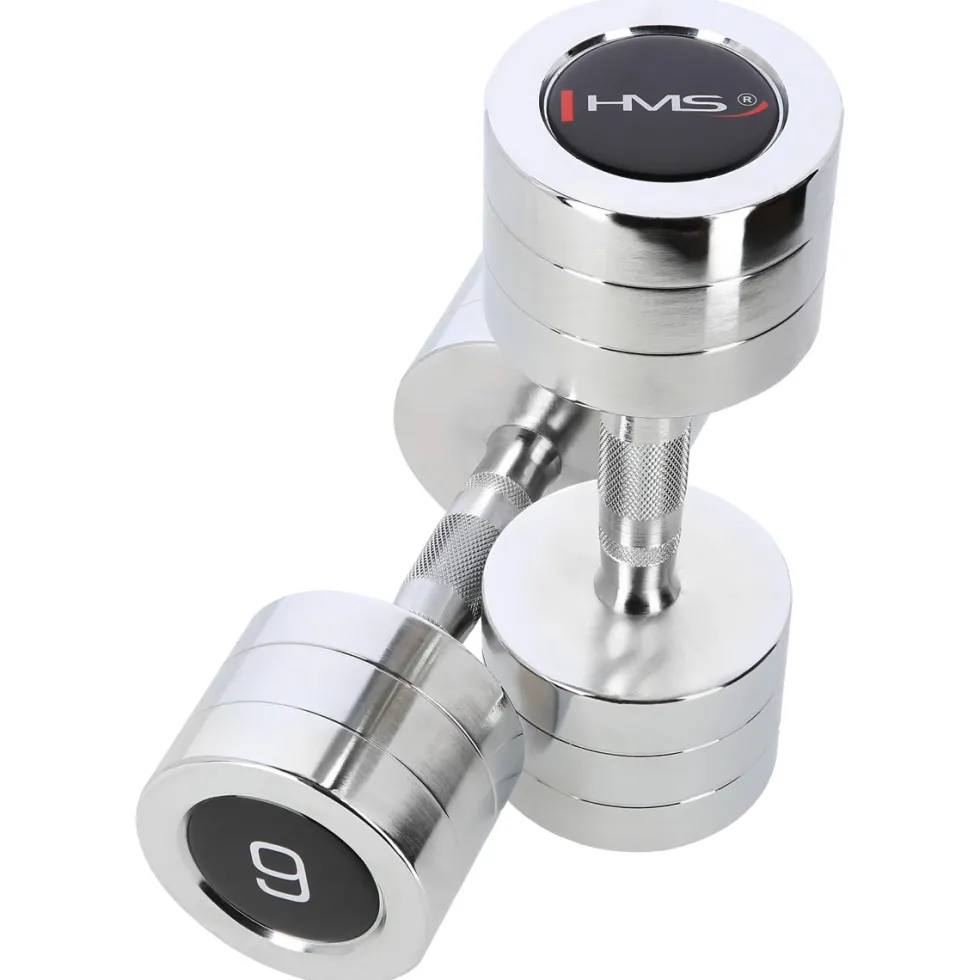 HMS Chroom Dumbbell Set - 2 x 9 kg