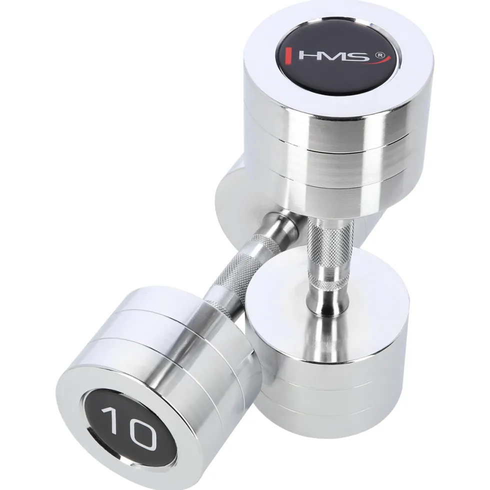 HMS Chroom Dumbbell Set - 2 x 10 kg