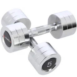 HMS Chroom Dumbbell Set - 2 x 5 kg