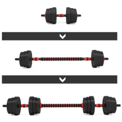 HMS Dumbbells & Halter Set - 20 kg