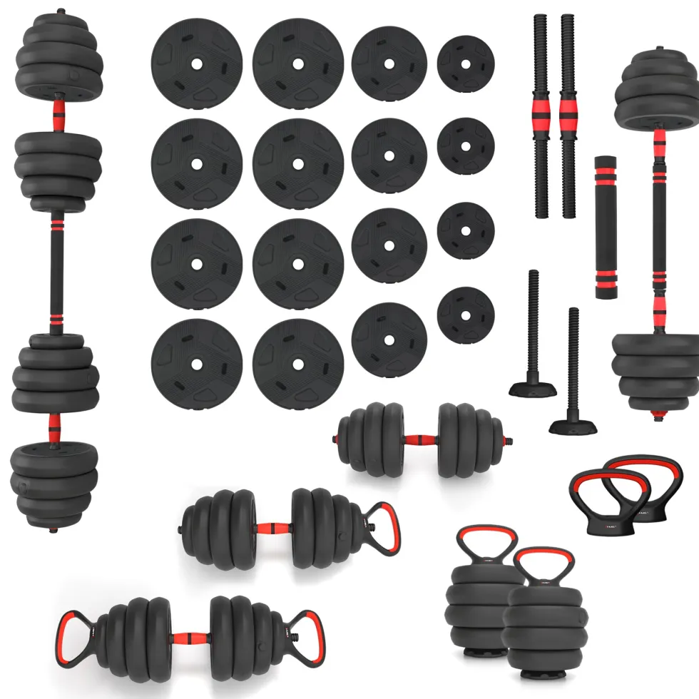 HMS Fitness 6-in-1 Krachttraining Set - 40 kg