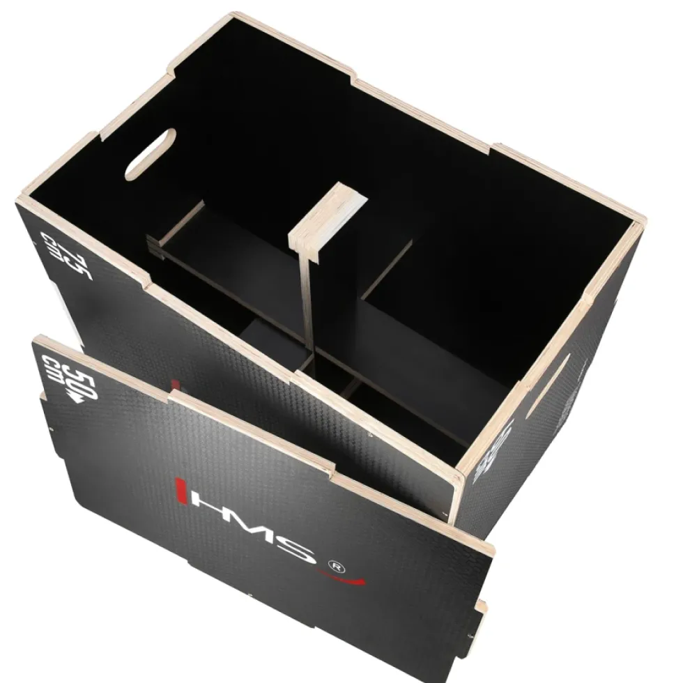 HMS Fitness Plyobox Hout - 75 x 60 x 50 cm - Zwart