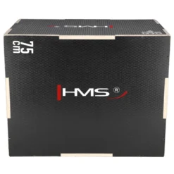 HMS Fitness Plyobox Hout - 75 x 60 x 50 cm - Zwart