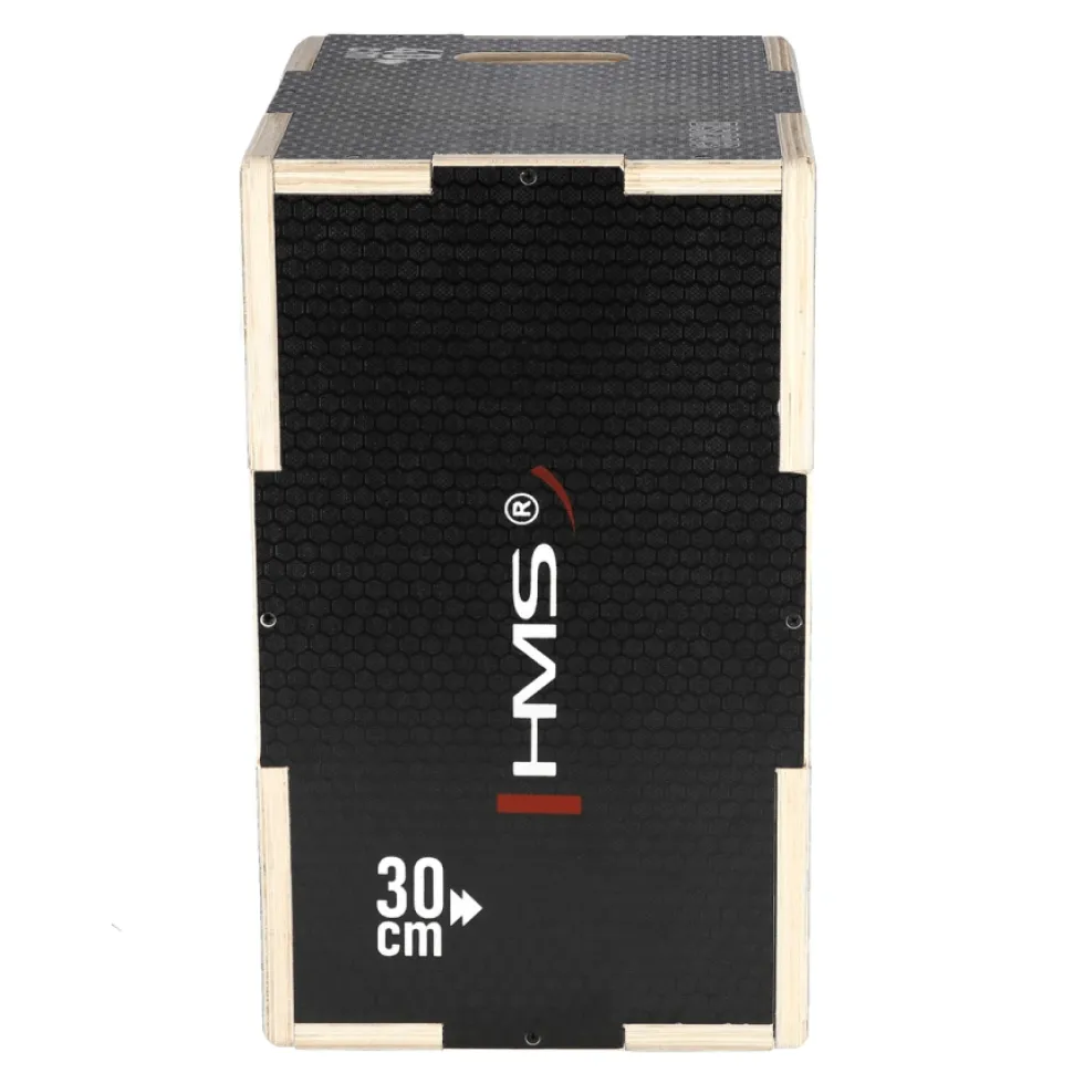 HMS Fitness Plyobox Hout - 50 x 40 x 30 cm - Zwart