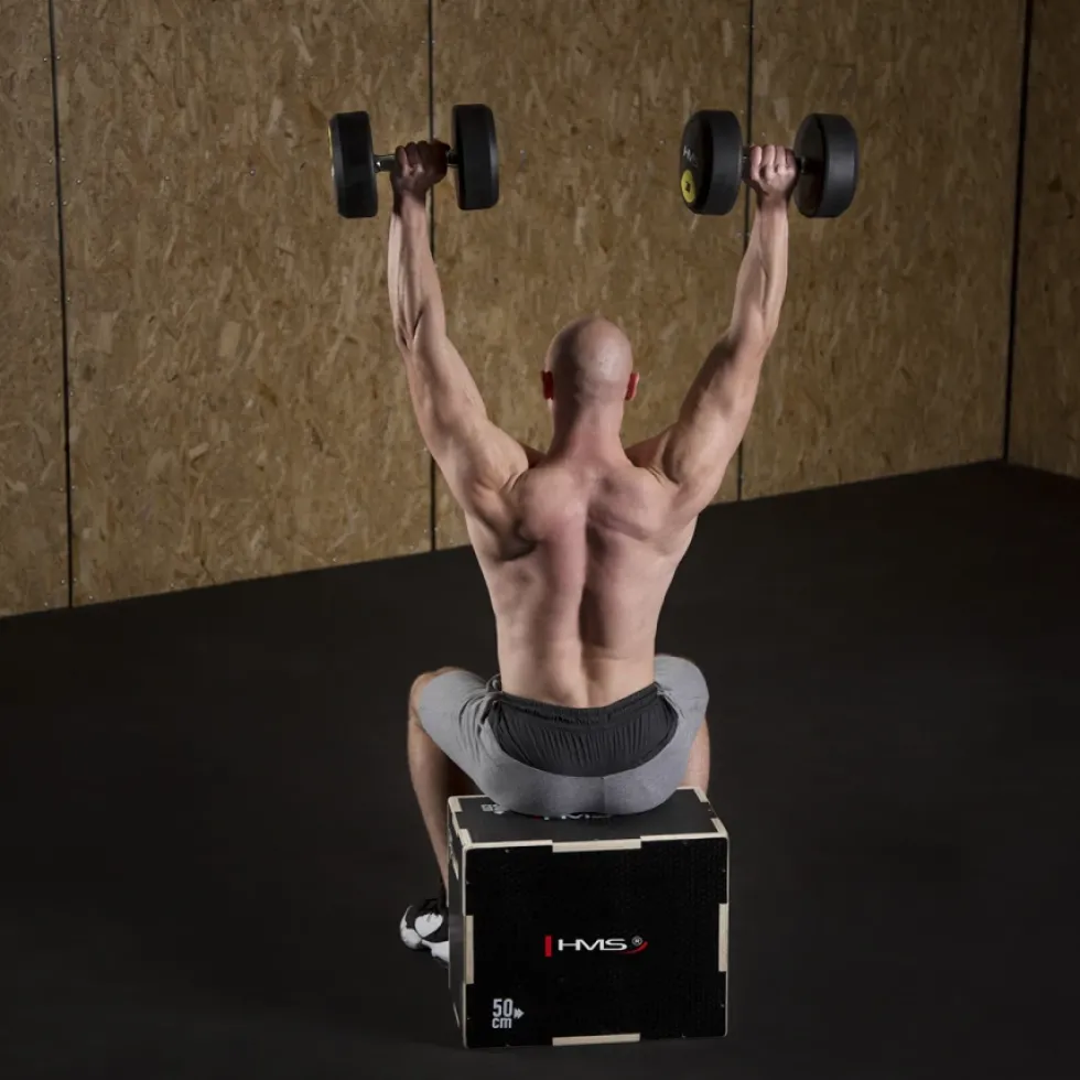 HMS Fitness Plyobox Hout - 50 x 40 x 30 cm - Zwart
