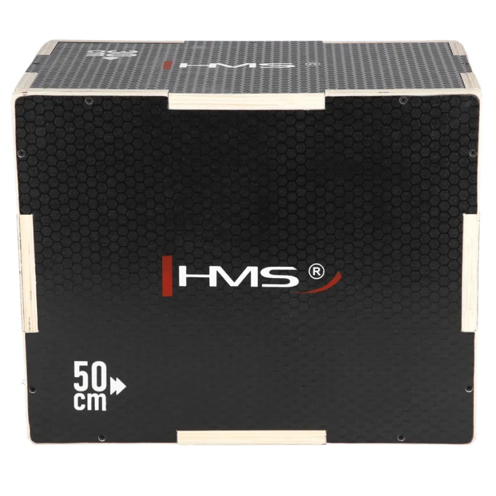HMS Fitness Plyobox Hout - 50 x 40 x 30 cm - Zwart