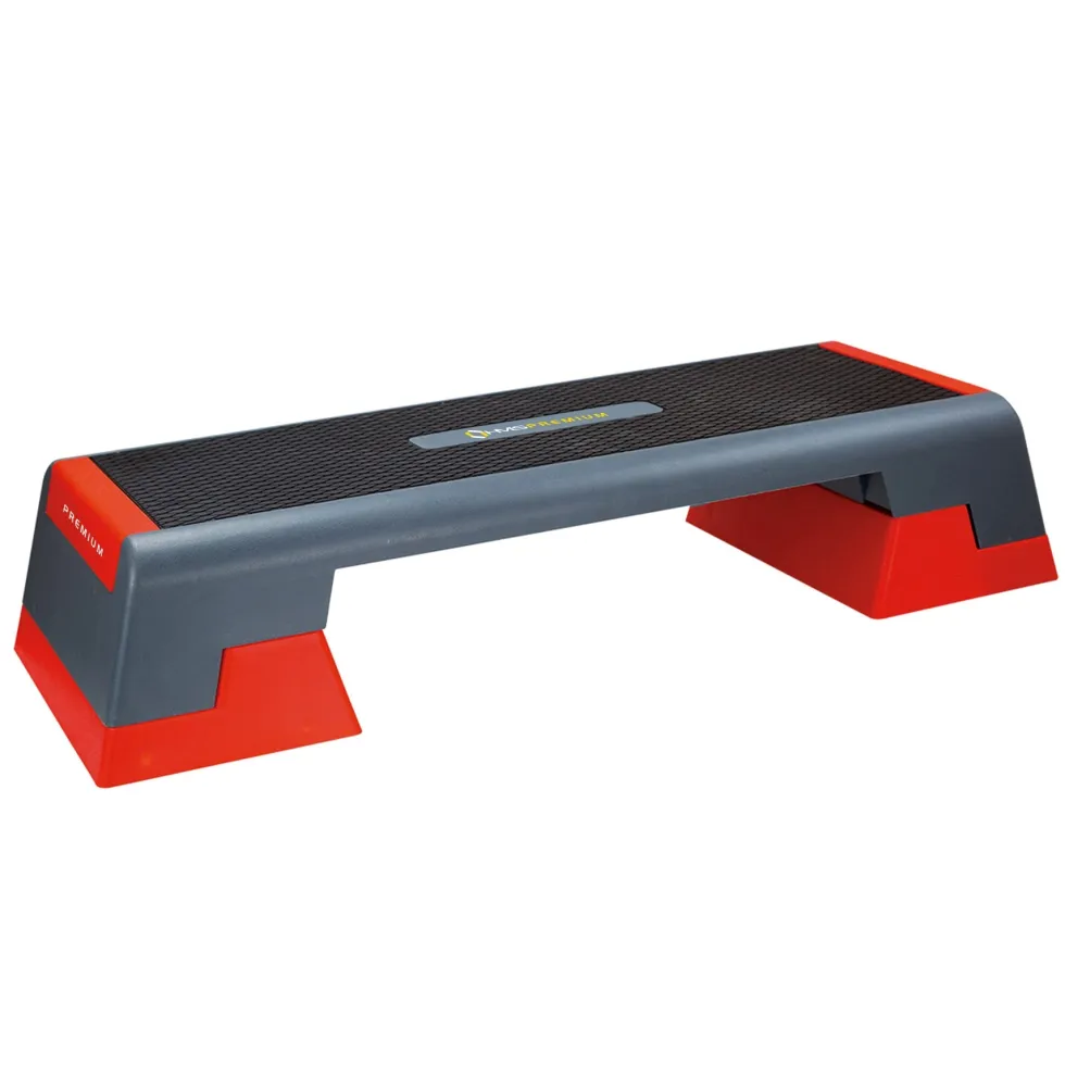 HMS Fitness Premium Aerobic Step - Zwart/Rood