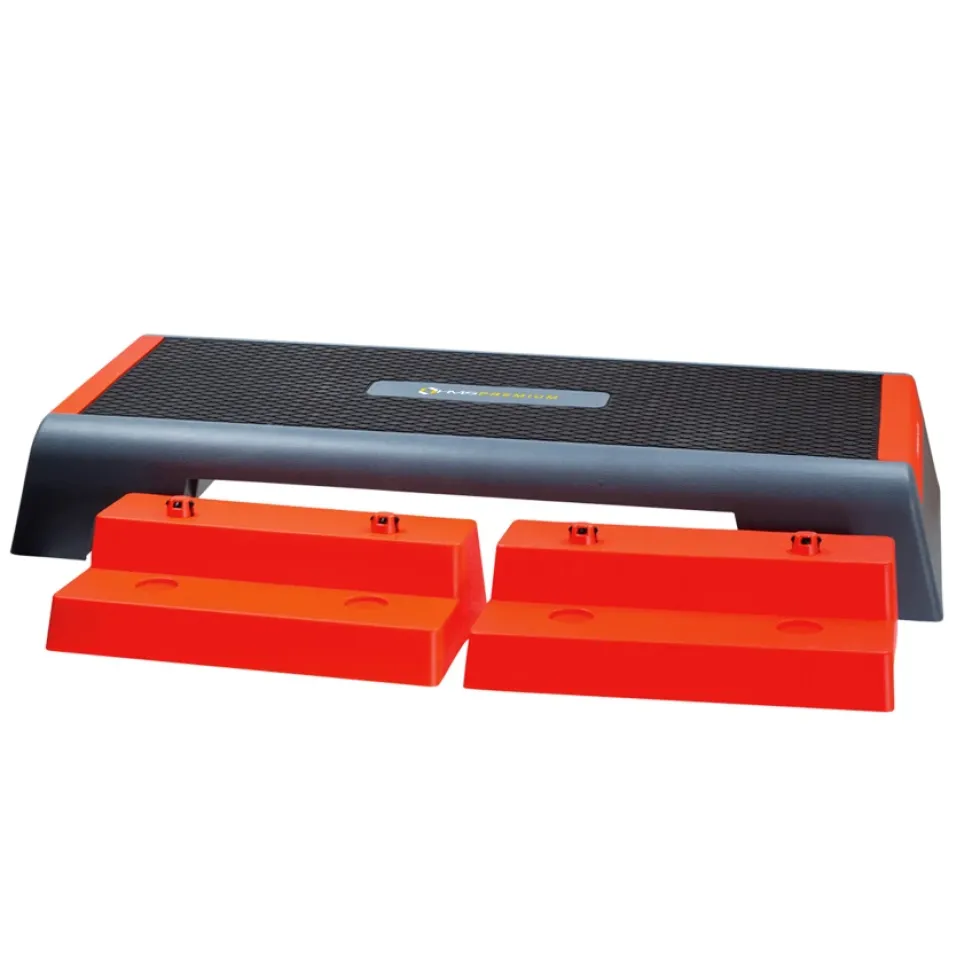 HMS Fitness Premium Aerobic Step - Zwart/Rood