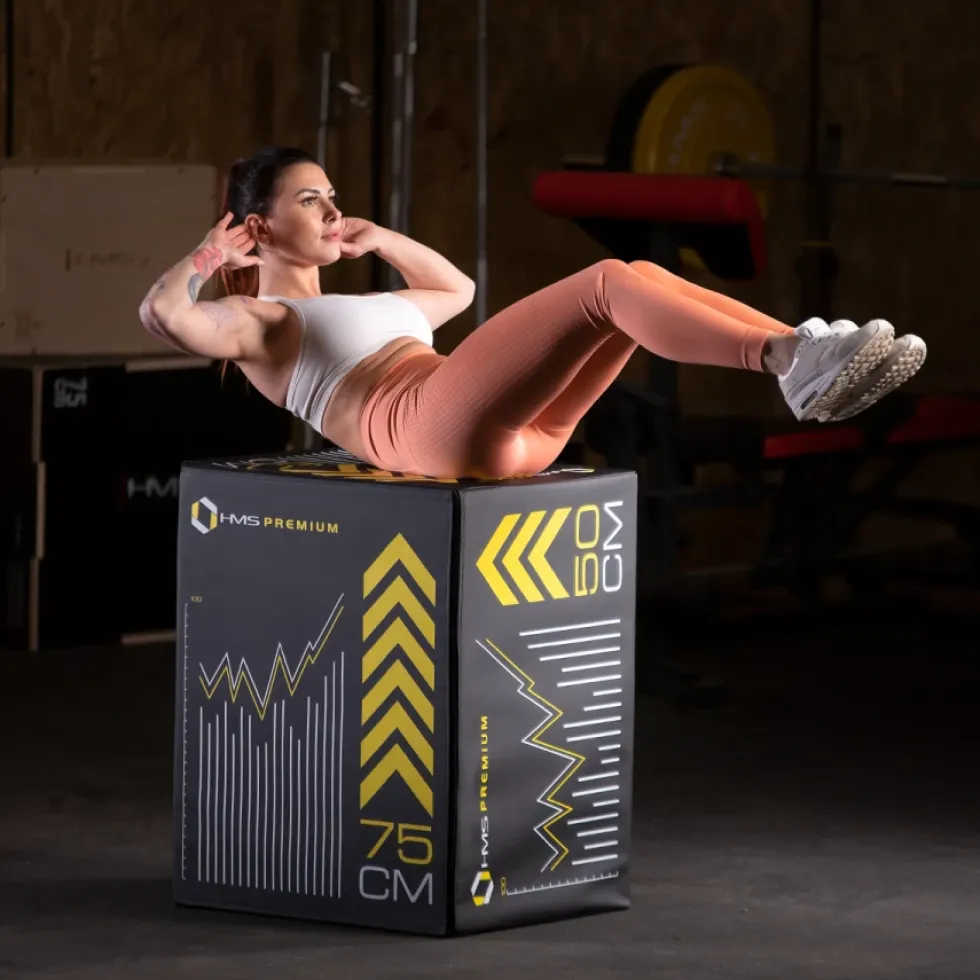 HMS Fitness Premium Soft Plyobox - 75 x 60 x 50 cm