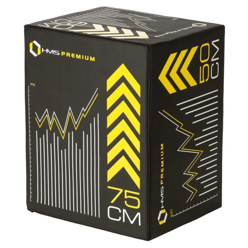 HMS Fitness Premium Soft Plyobox - 75 x 60 x 50 cm
