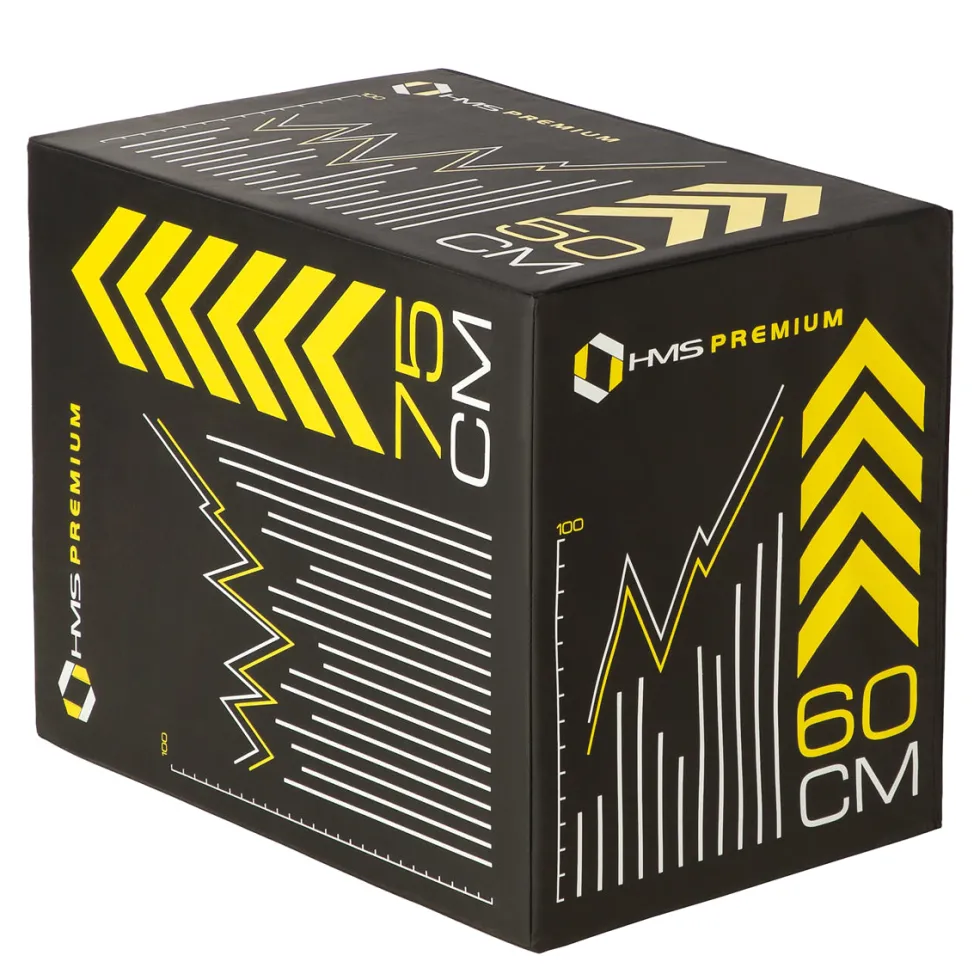 HMS Fitness Premium Soft Plyobox - 75 x 60 x 50 cm