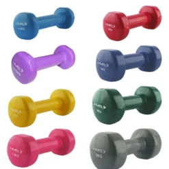 HMS Gietijzeren Dumbbell met Vinyl Coating - 1 kg