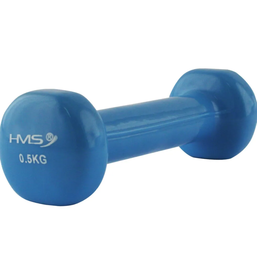 HMS Gietijzeren Dumbbell met Vinyl Coating - 0,5 kg