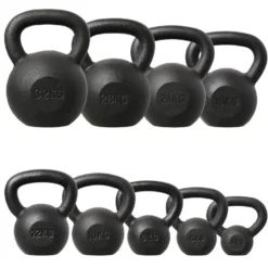 HMS Kettlebell - Gietijzer - 20 kg - Zwart