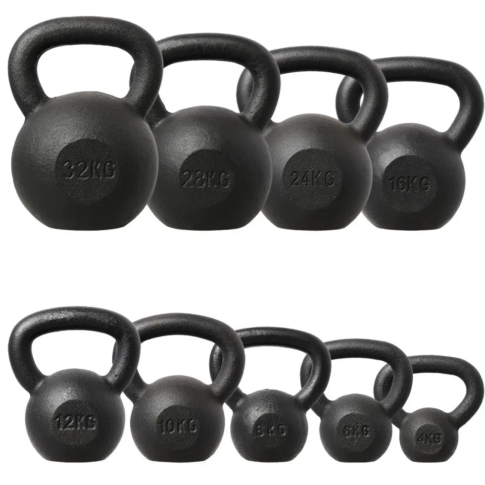 HMS Kettlebell - Gietijzer - 20 kg - Zwart