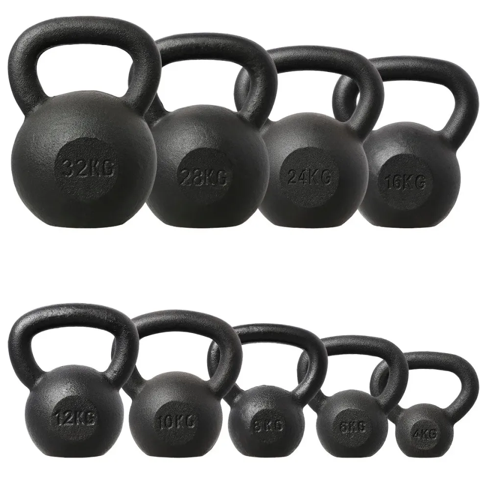 HMS Kettlebell - Gietijzer - 24 kg - Zwart