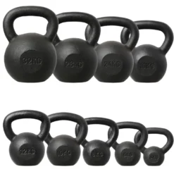 HMS Kettlebell - Gietijzer - 16 kg - Zwart