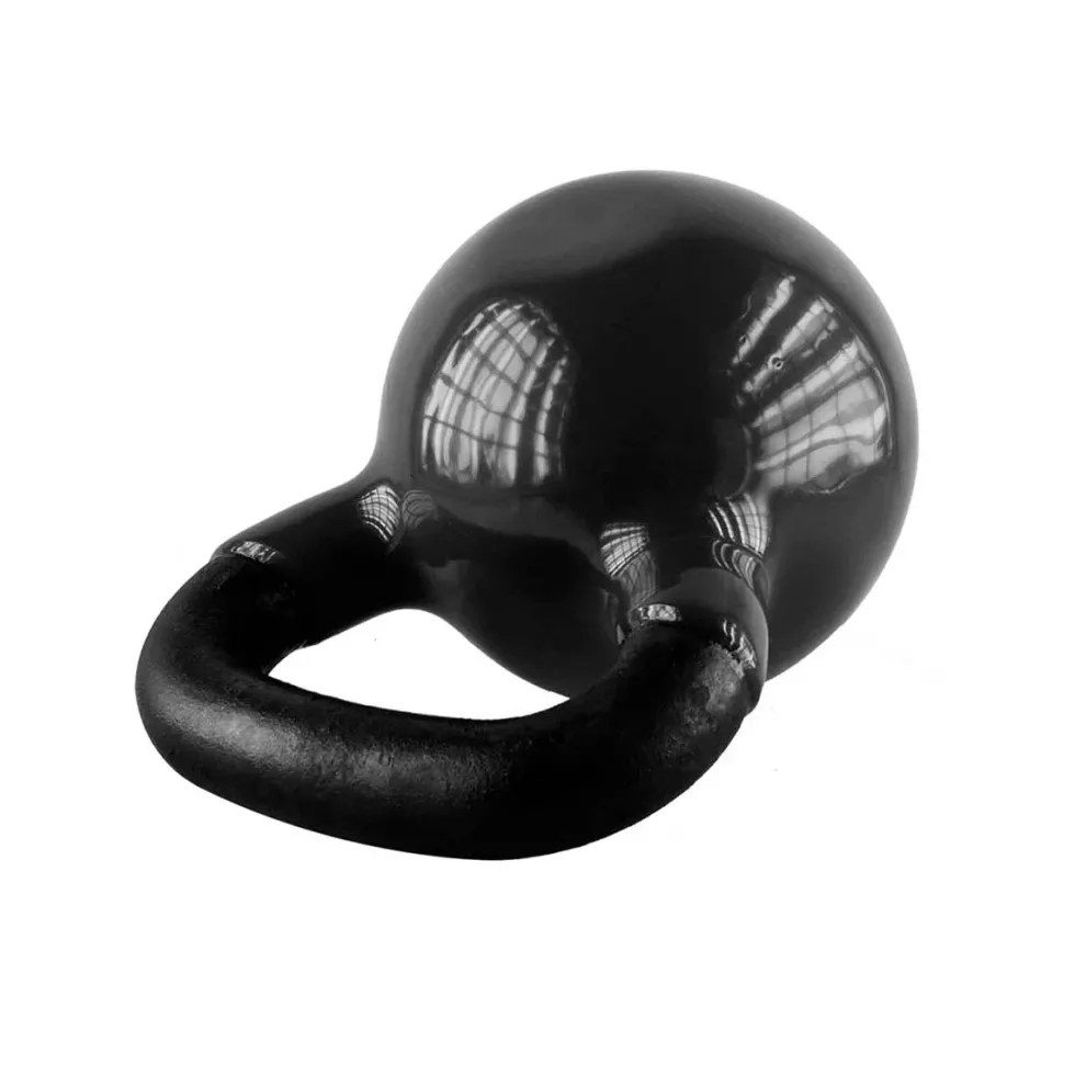 HMS Kettlebell - Gietijzer/Vinyl - 8 kg - Zwart