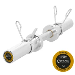 HMS Olympische Dumbbellstang met Veerclipsluiters - 50 mm - 50 cm