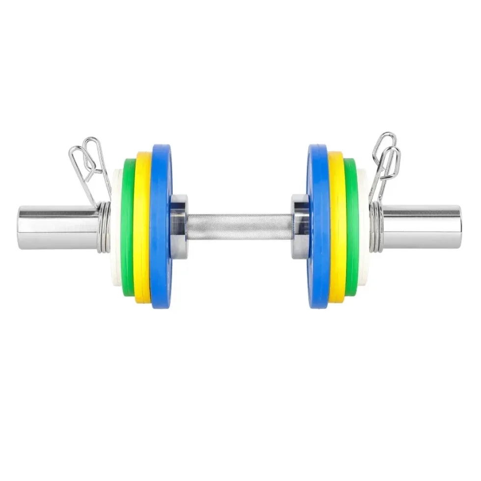 HMS Olympische Dumbbellstang met Veerclipsluiters - 50 mm - 50 cm