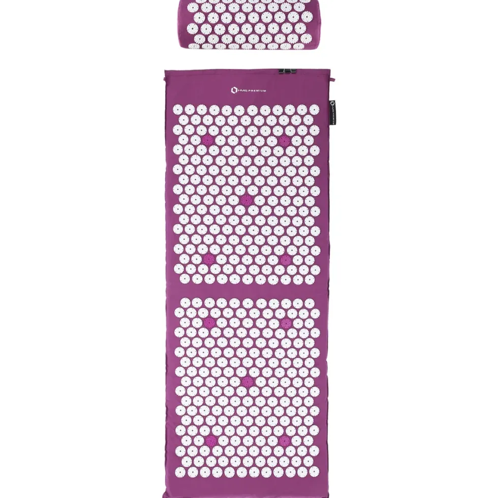 HMS Premium Spijkermat met Spijkerkussen - Paars/Wit