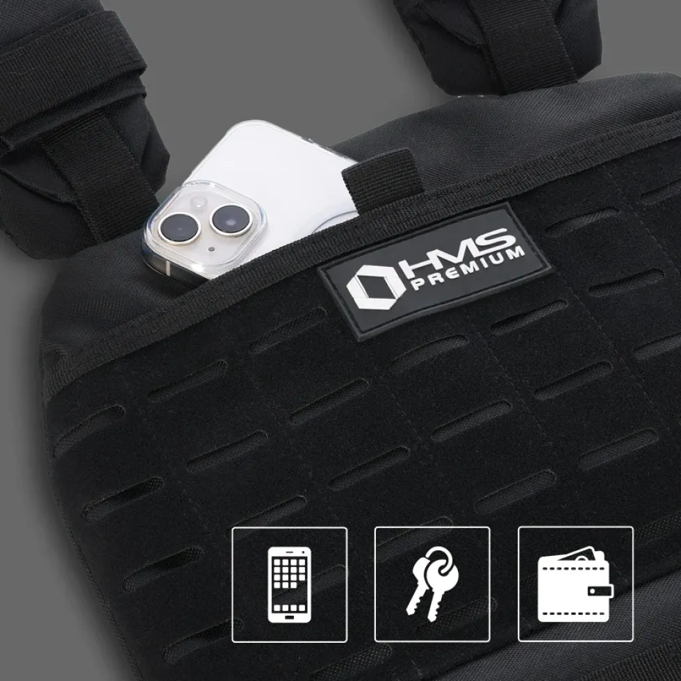 HMS Premium Tactical Gewichtsvest - Verstelbaar tot 13,5 kg