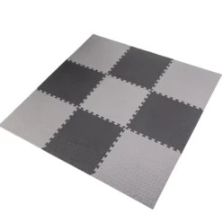HMS Puzzelmat - Set van 9 - 12 mm - Lichtgrijs