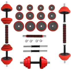 HMS Verstelbare Halter en Dumbbell Set - Rood - 20 kg