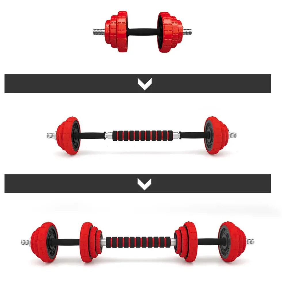 HMS Verstelbare Halter en Dumbbell Set - Rood - 20 kg