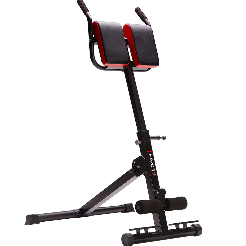 HMS Verstelbare Hyperextension - Zwart/Rood