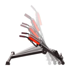 HMS Verstelbare Hyperextension - Zwart/Rood
