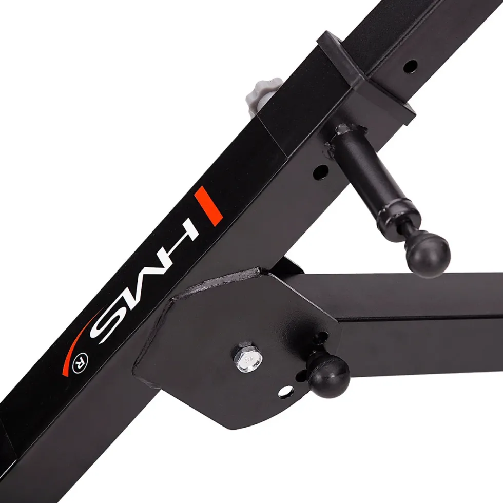 HMS Verstelbare Hyperextension - Zwart/Rood