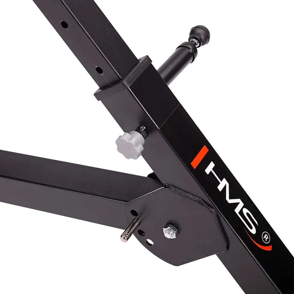 HMS Verstelbare Hyperextension - Zwart/Rood