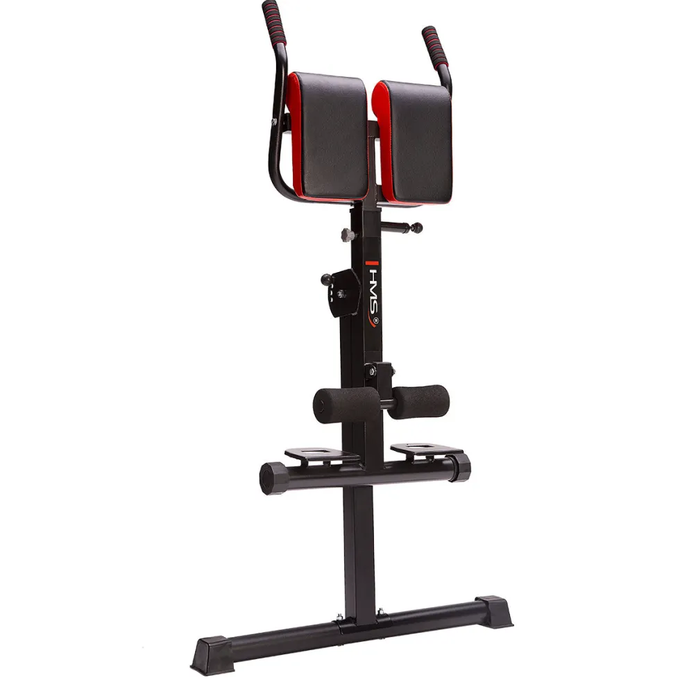 HMS Verstelbare Hyperextension - Zwart/Rood