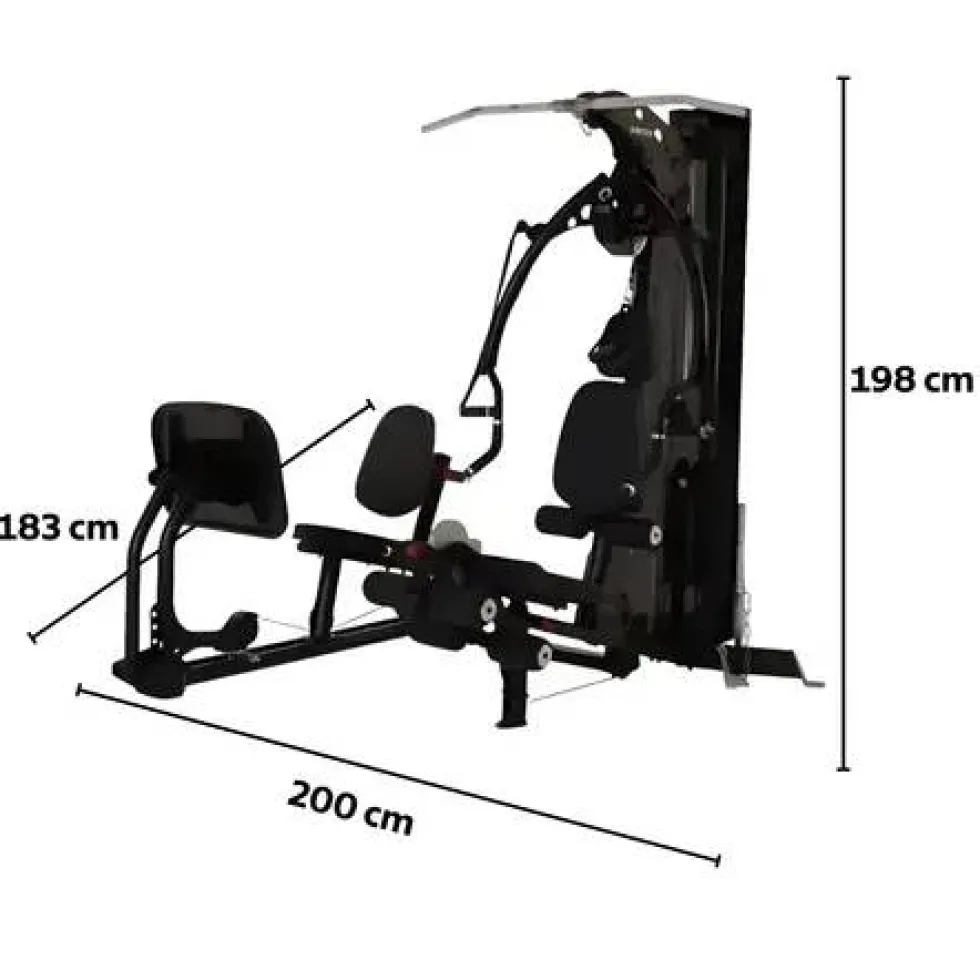 Inspire M2 Multi Gym Package met Leg Press