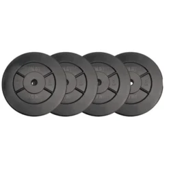 Iron Gym Halterschijven Set - 4 x 5 kg - 25 mm - Zwart