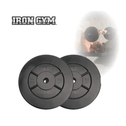 Iron Gym Halterschijven Set - 2 x 10 kg - 25 mm - Zwart